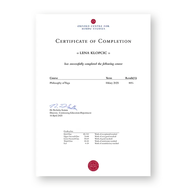OCHS Online Certificate Lena Klopcic